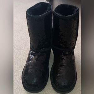 Black Sequined Uggs